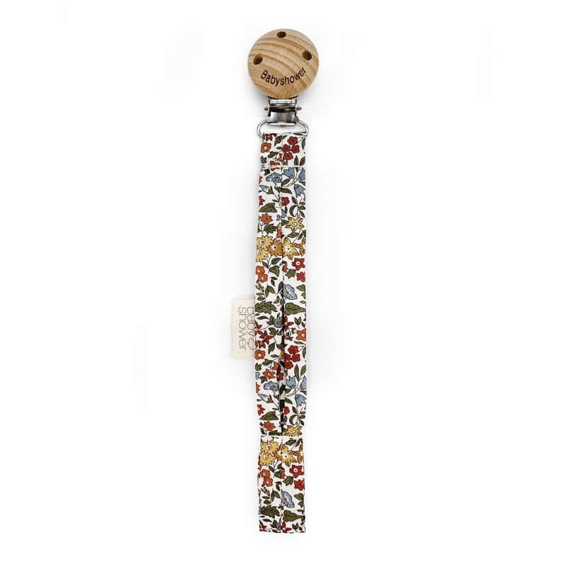 Babyshower - Attache-tétine Wood - Liberty Ava