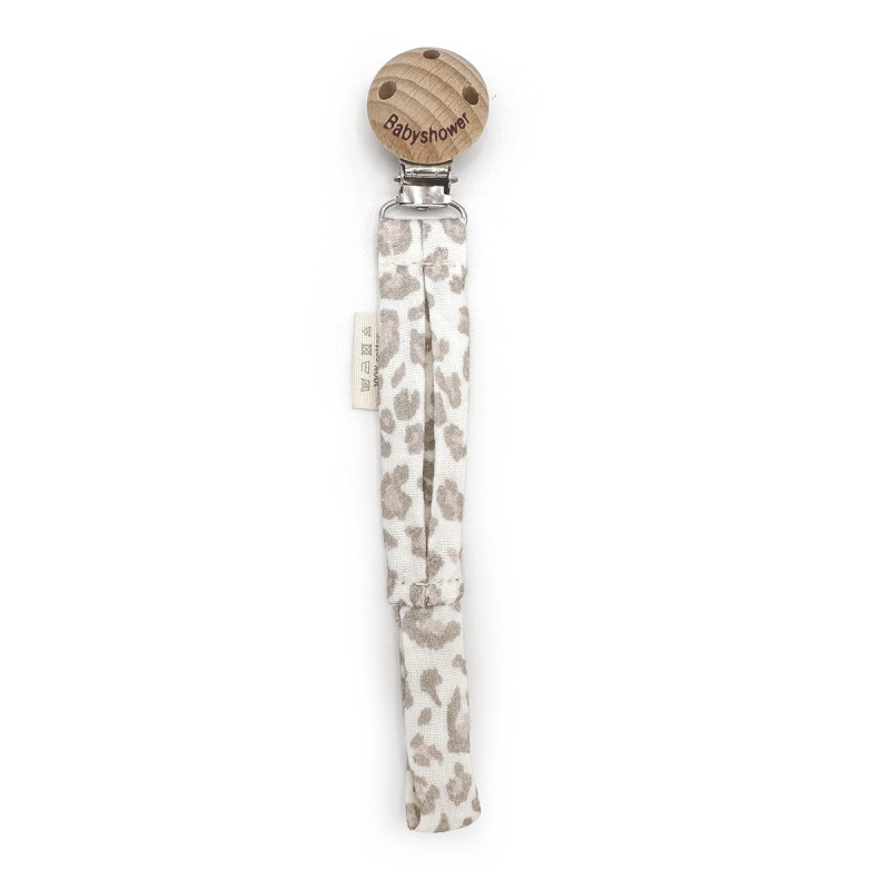 Babyshower - Attache-tétine Wood - Soft Print