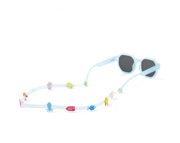 Olivio &amp; co - Ensemble de cordons pour lunettes et accessoires en silicone - Bleu