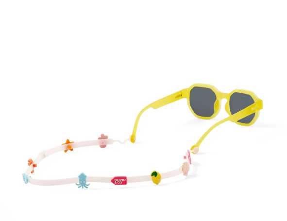 Olivio &amp; co - Ensemble de cordons pour lunettes et accessoires en silicone - Rose