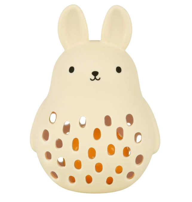 Little Lovely Company - Hochet en silicone - Lapin