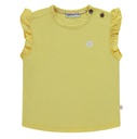 BABYFACE - T-Shirt Manches Courtes Fille - Jaune avec motif fleur