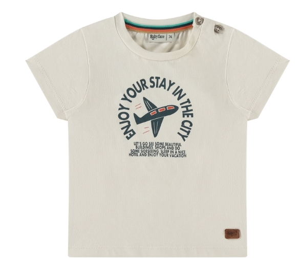 BABYFACE - T-Shirt blanc avec motif avion - Garçon