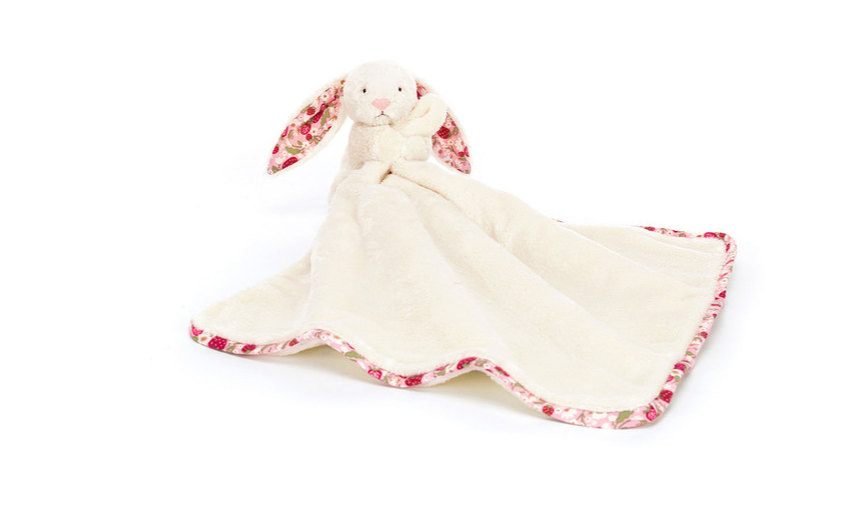 Jellycat - Doudou lapin crème fleurie - Berry