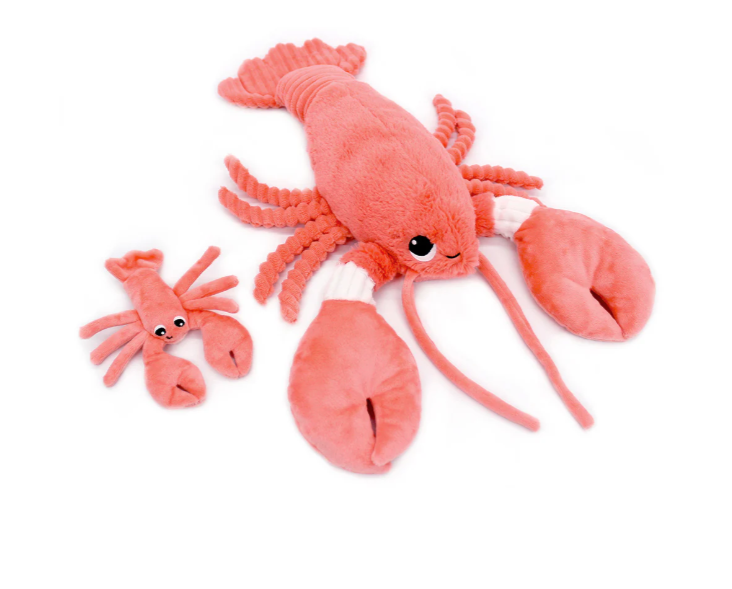 Les Déglingos - Peluche homard Iloveyou maman et son bébé corail - Les Ptipotos
