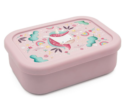 Sassi - Boîte à tartines en silicone - Sparkly la licorne