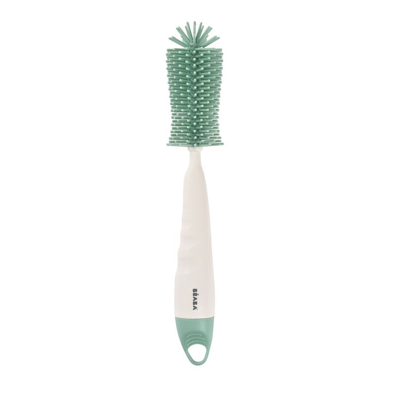 Béaba - Goupillon en silicone - Vert sauge