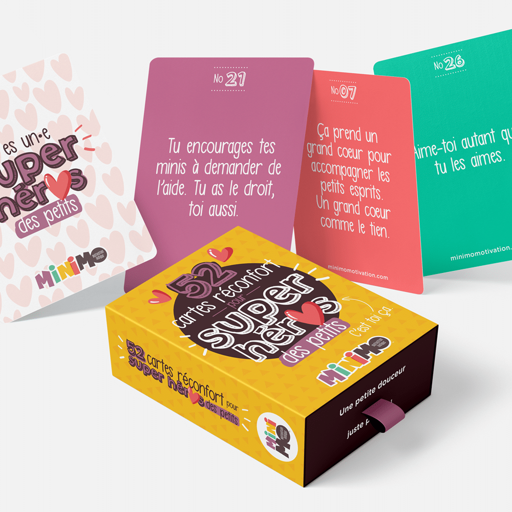 Minimo - 52 cartes réconfort pour super héros des petits