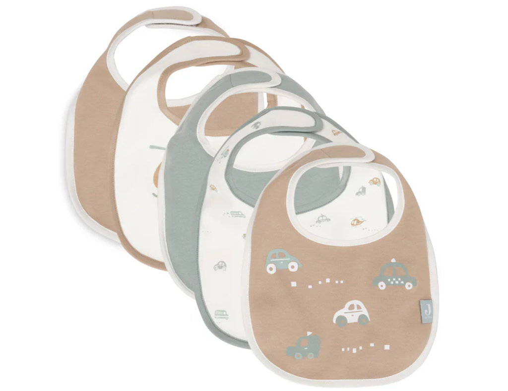 Jollein - Lot de 5 bavoirs impérméables - On the go