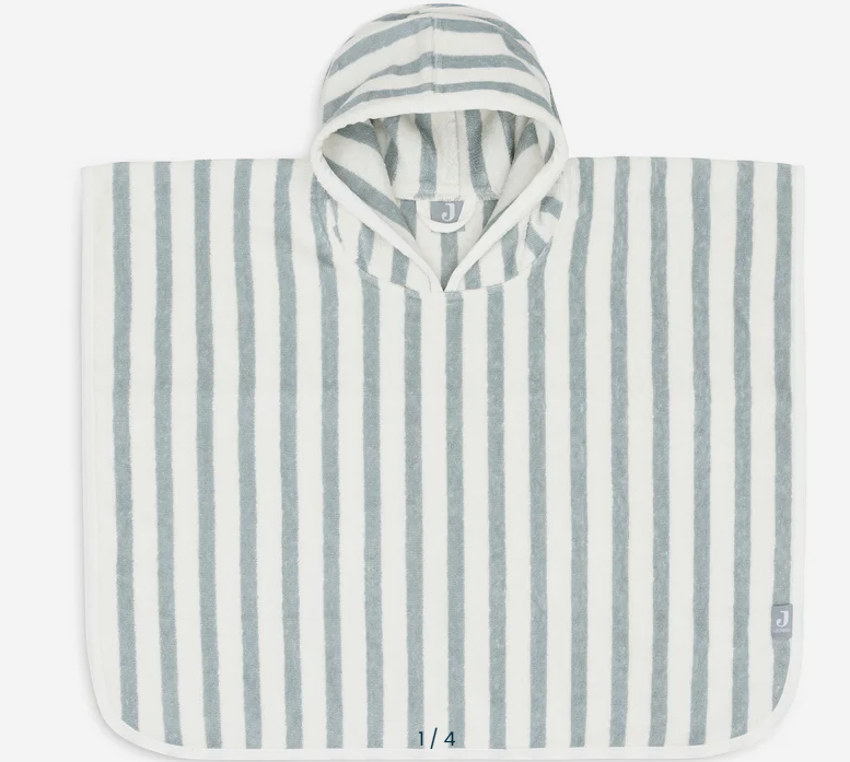 Jollein - Poncho de bain Stripes - Sea Green