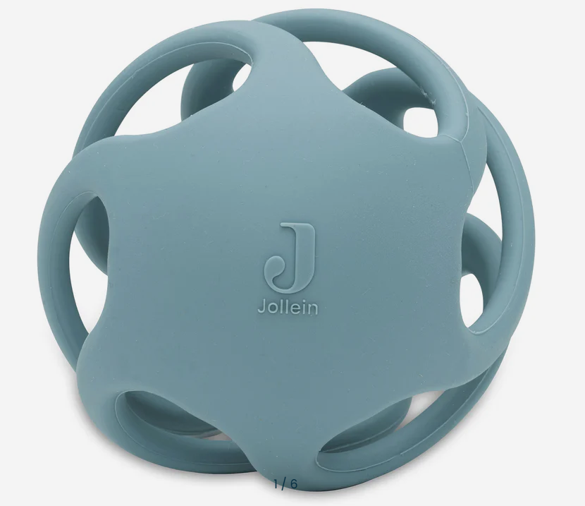 Jollein - Anneau de dentition Balle en silicone 9,5cm - Sea Green