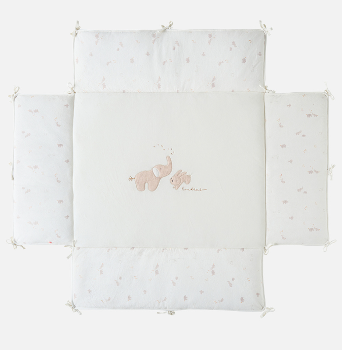 Noukie's - Tapis de parc avec bords 75x95cm Veloudoux - Bali & Moka