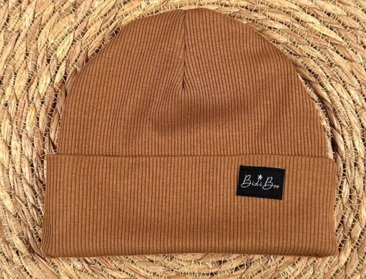 BidiBoo - Bonnet mi-saison -Rib Camel