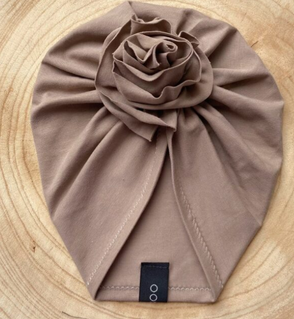 BidiBoo - Turban Fleur - Taupe
