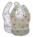 Lässig - Lot de 2 bavoirs avec poche - Little Forest Renard