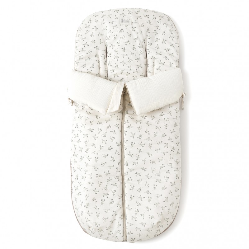 Babyshower - Chancelière poussette - Olive Bloom