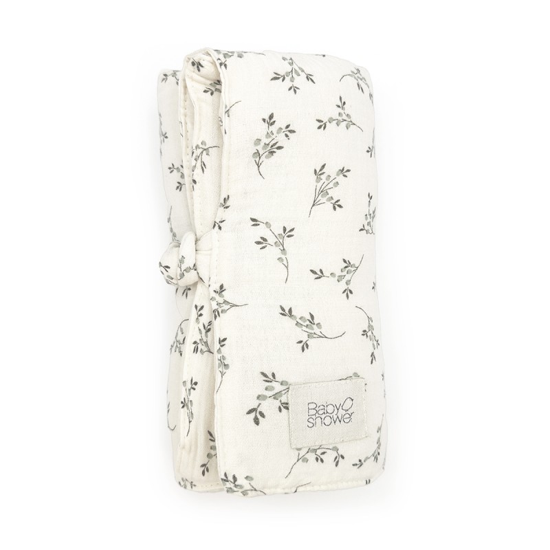 Babyshower - Matelas à Langer Nomade Knot - Olive Bloom