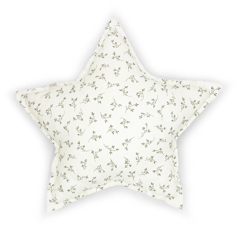 Babyshower - Coussin Star - Olive Bloom