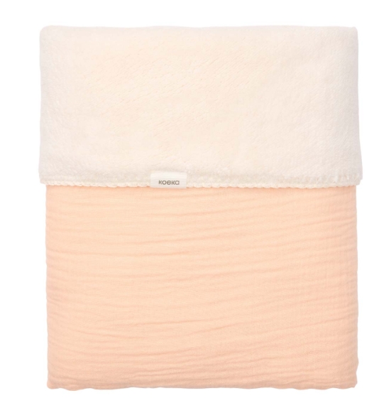 Koeka - Couverture Berceau Teddy Faro - Peach