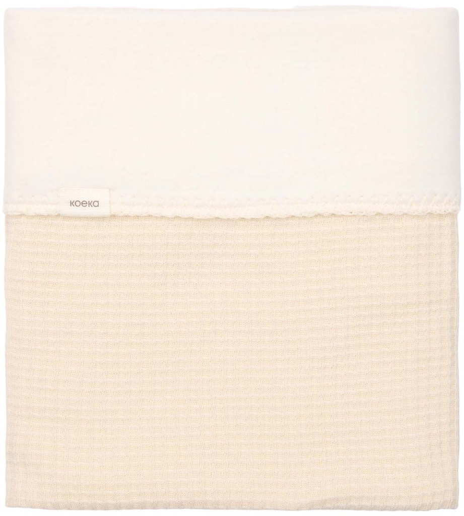 Koeka - Couverture berceau coton polaire Malaga - 75x100 - Warm White
