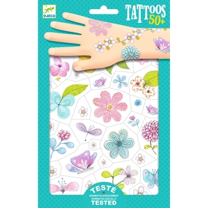 DJECO - Lot de 50 tatouages - Belle des champs - 3 ans +