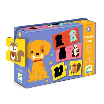 DJECO - Puzzle duo Ombres - 2 ans +