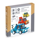 DJECO - Do It Yourself - 3 Voitures de course à créer - 5 ans +