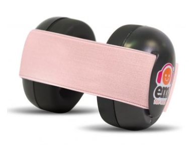 Ems For Kids - Casque Anti-bruit bébé - Noir/Rose