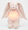 Moonie - Peluche veilleuse musicale - Lapin en coton BIO Organic - Rose
