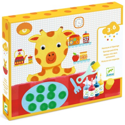 DJECO - Peinture à l'éponge - 3 à 6 ans