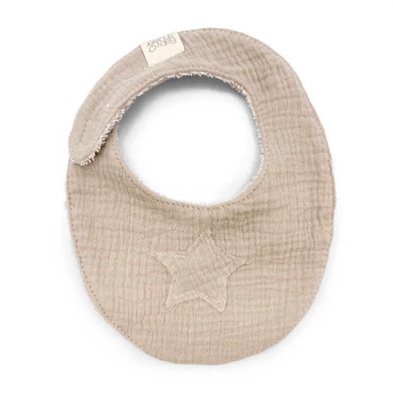 Babyshower - Bavoir Bandana Star - Latter Powder