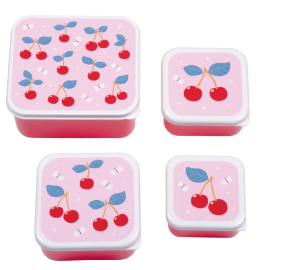 A Little Lovely Company - Coffret déjeuner et collation - Cerises