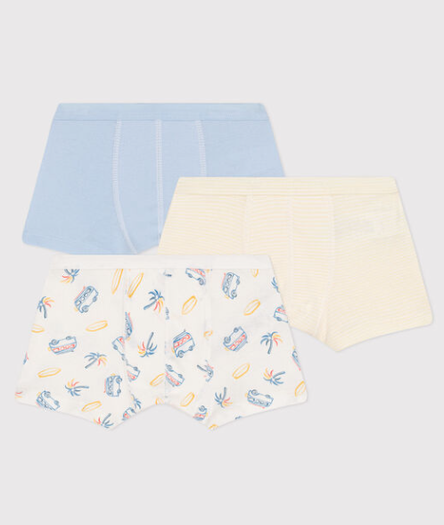 Petit bateau - Lot de 3 boxers en coton petit garçon - Vans