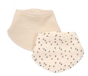 Koeka - Bandana bavoir pack de 2 - Lugo - Off White