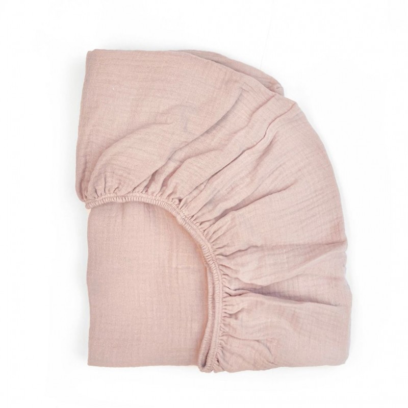 Babyshower - Drap housse lit 70x140cm - Nude Powder