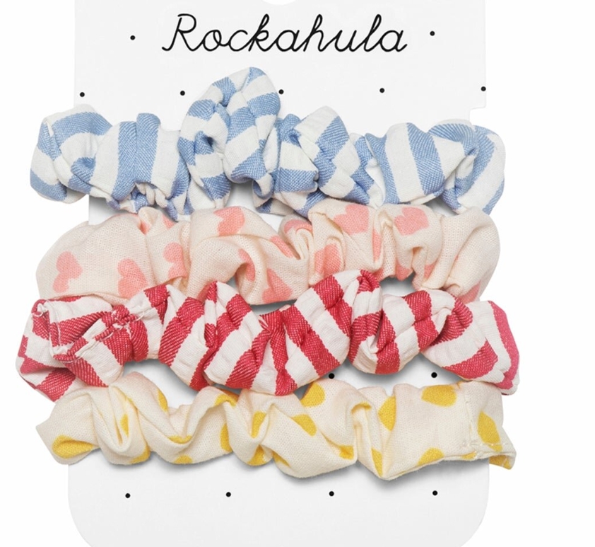 Rockahula - Lot de 4 chouchous - Vintage Seaside Scrunchie Set