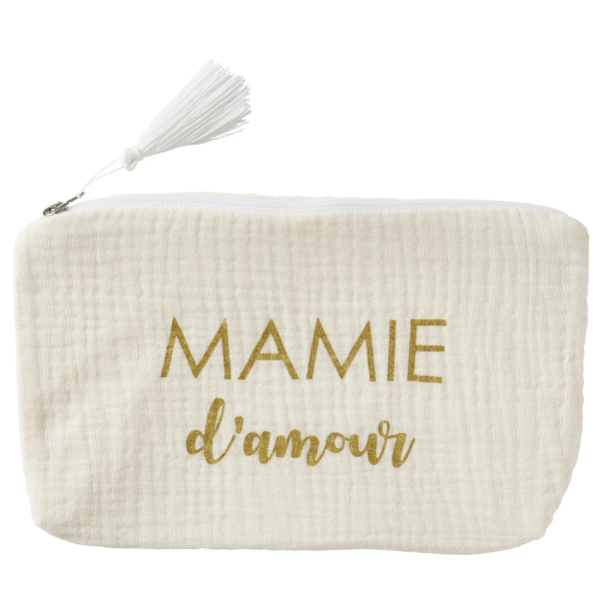 BB&amp;Co - Trousse cadeau zippée “Mamie d'amour” - Ivoire
