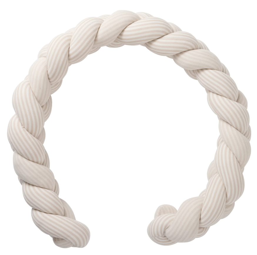 BB&Co - Tresse de lit Soft Stripes - Rayé Galet