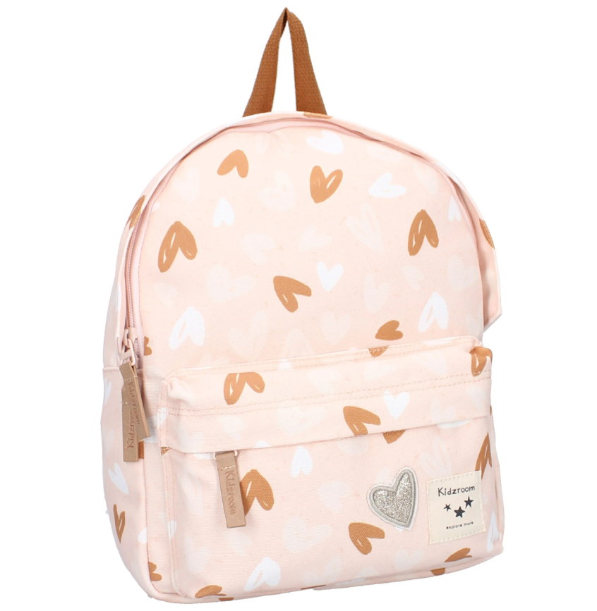 Kidzroom - Sac à dos enfant - Coeurs Rose/Caramel