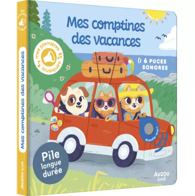 Auzou - Livre sonore - Mes comptines de vacances
