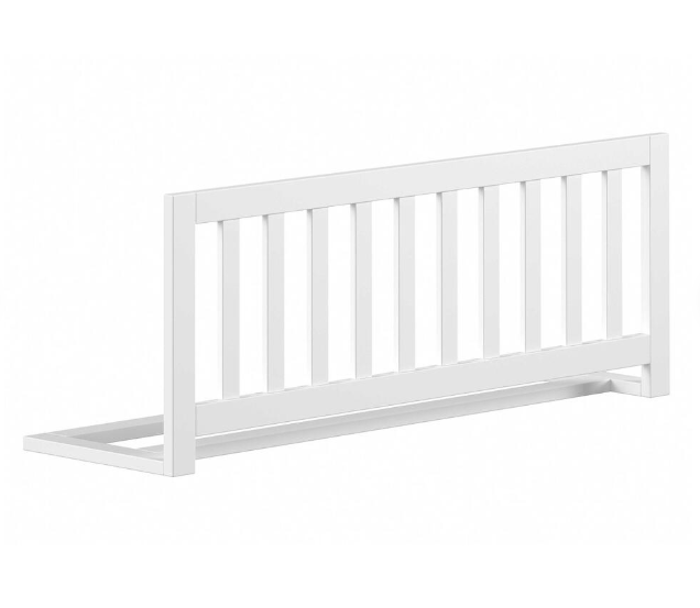 Vipack - Forrest - Barrière de lit - Bois de hêtre massif - Blanc