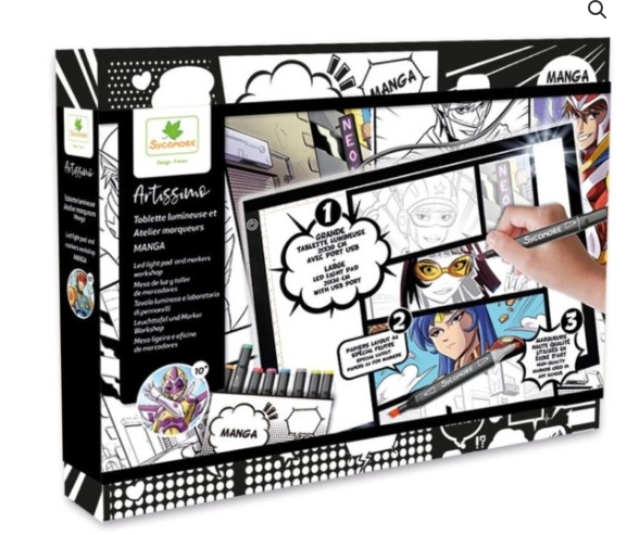 Sycomore - Manga XXL - Tablette lumineuse et marqueurs