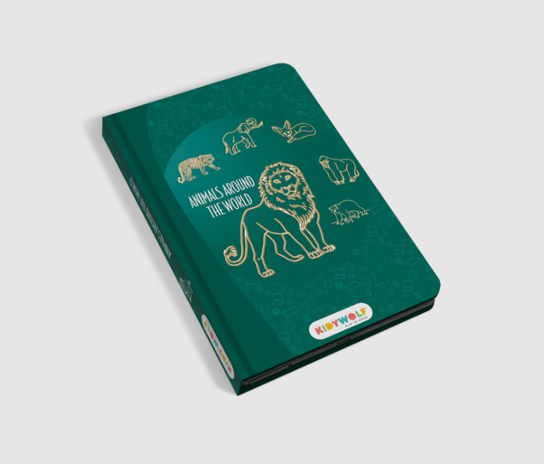 KIDYWOLF - KIDYDRAW-MINI - Tablette à dessin - Animaux autours du monde