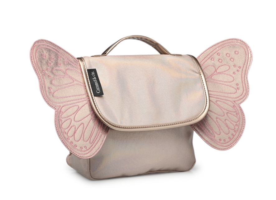 Caramel & Cie - Sac Papillon Irisé Rose