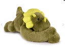 Podcoll - Peluche lestée - Dinosaure vert - 40 cm