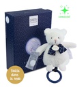 Doudou et Compagnie - Boite à musique luminescente ours - 17 cm - Clair de Lune