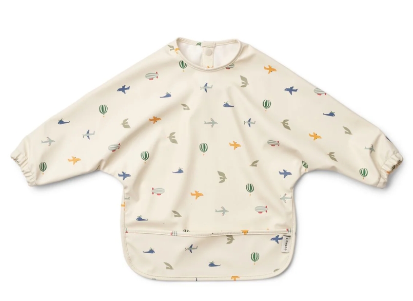 LIEWOOD - Bavoir Merle avec poche avant - Aviator/Ecru