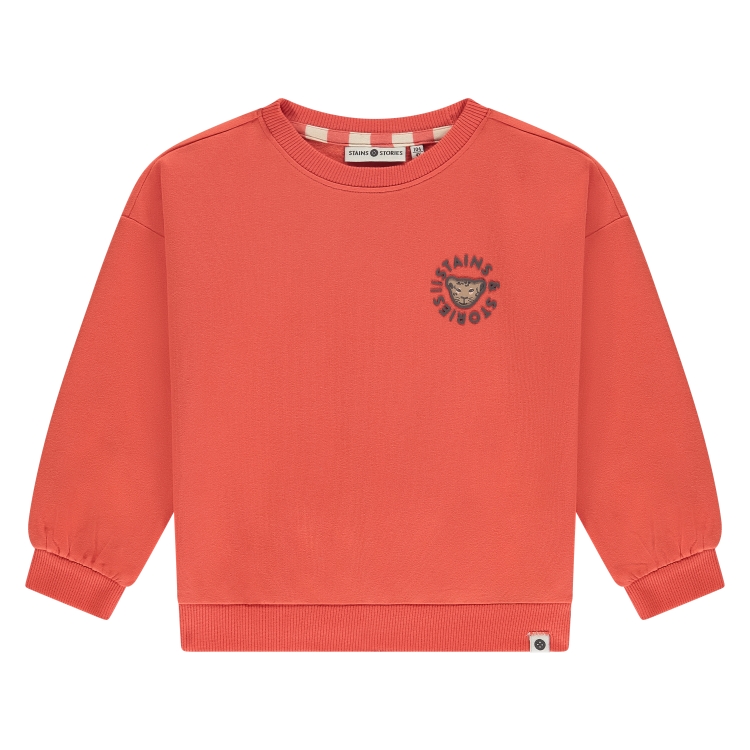 STAINS & STORIES - Sweatshirt corail - Fille