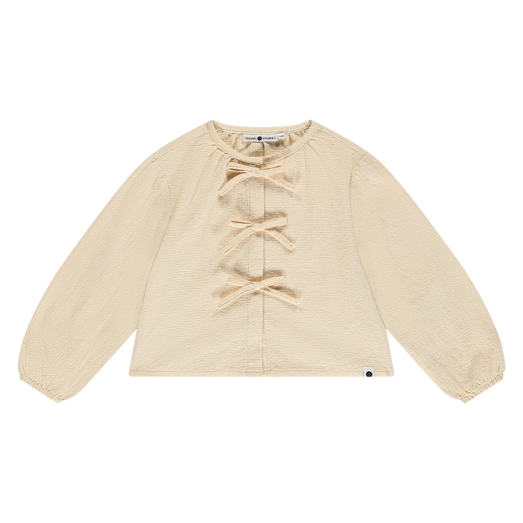 STAINS & STORIES - Blouse Beige avec noeuds - Fille