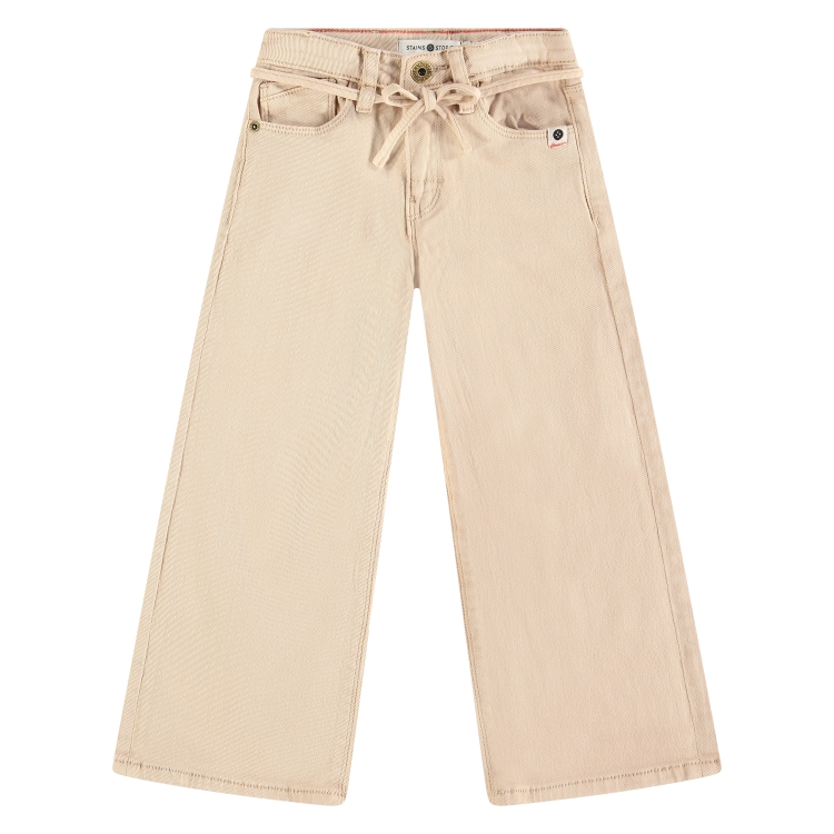 STAINS &amp; STORIES - Pantalon large beige - Fille